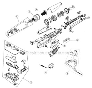 Page A Diagram and Parts List for M083424  Dirt Devil Upright Vacuum